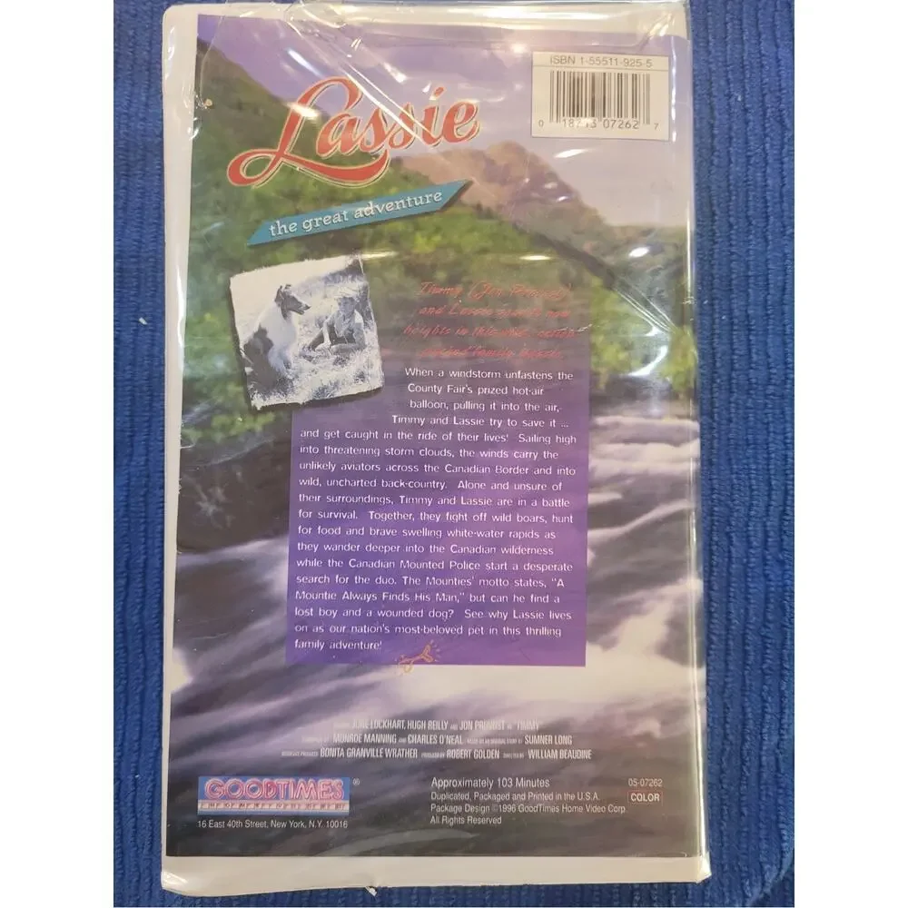 Lassie The Great Adventure VHS Cassette Tape 1996 Works. - Picture 2 of 3